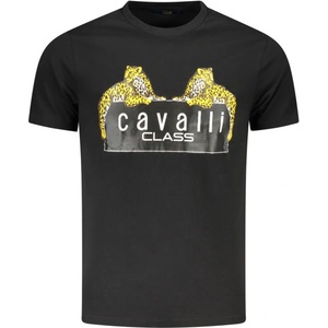 Cavalli class Мъжка тениска с къс ръкав cavalli class, Размер l, Цвят Черен (txt60njd060_ne05051)
