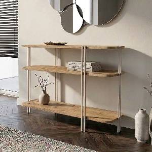 TopMebel Конзола Notus TopMebel меламин - метал в цвят сапфирен дъб 92x34.5x75cm