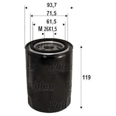 Olejový filter VALEO 586090 586090
