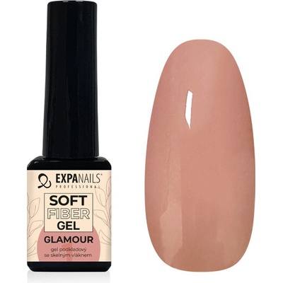 Expa nails Uv Led gel podkladová báze se skelnými vlákny Soft Fiber glamor 5 ml