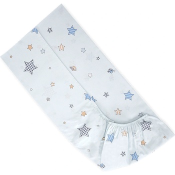 Lorelli Чаршаф с ластик Lorelli - Bear with Swing, 60 x 120 x 15 cm, Син (20051316901)