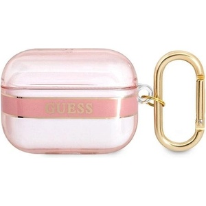 Guess Калъф Guess GUAPHHTSP за AirPods Pro. розов, Strap Collection (3666339047085)