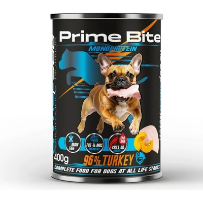 Prime Bite Monoprotein Turkey with pumpkin 400 g
