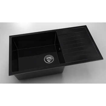 Image 1 of FAT Мивка Vanguard 229, Polymer marble, 12 Черен гранит, с включен сифон