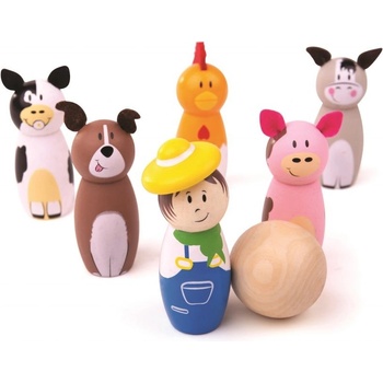 Bigjigs Kuželky farma