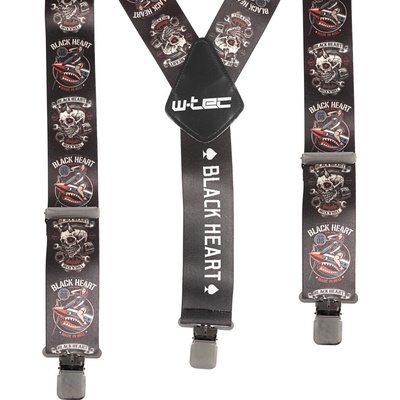 W-Tec Black Heart Suspenders Warhawk