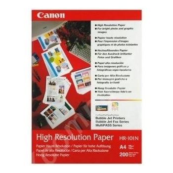 Canon High Resolution Paper HR-101 1033A001, 106 г/м2, A4, 200 бр. , специално изгладен, бял, фотографска хартия (1033A001)