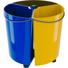 Ecobin Rotační koš 35 l na třídění odpadu 3x 11,7 l