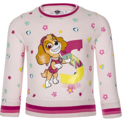 Paw Patrol Tlapková patrola Dievčenská mikina VH1323 svetlo ružová