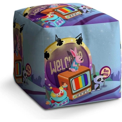 Sablio Taburet Cube Bus stop - 50x50x50 cm
