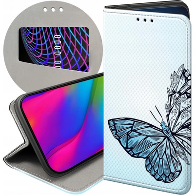 Hello Case Flipové Huawei MAGIC 5 LITE / HONOR X40 / X9A s potlačou KABURA modré zvieratá motýle
