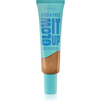 Rimmel Kind & Free Glow It Up лек хидратиращ фон дьо тен цвят 410 Latte 30ml