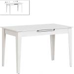 TopMebel Разтегателна маса Trendline TopMebel от меламин в бял цвят 120/150x70x75cm
