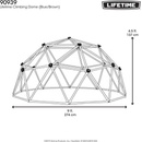 Lifetime Geodome oceľová preliezka hnedo modrá
