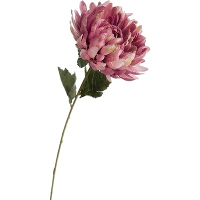 Umělá chryzantéma růžová, sada 6ks, 60 cm