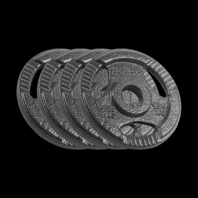 Rebel Active L-RBA-2132 Liatinové kotúče na činku 4 x 1,25 kg 31 mm s úchytmi