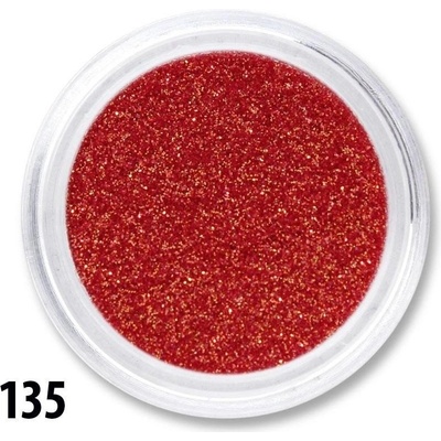 Allepaznokcie Trblietavý prach na nechty červený 135