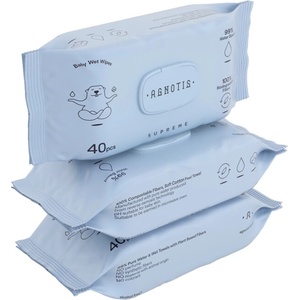 Agnotis Мокри кърпички Agnotis - Supreme Water, 3 x 40 броя (AGSW120) - baby