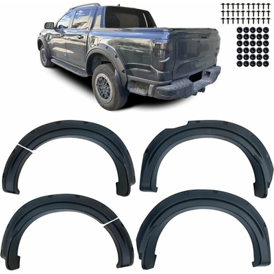 Lemy blatníků Ford Ranger T9 Wildtrak/XL/XLT (2023+) - verze s imitací šroubků