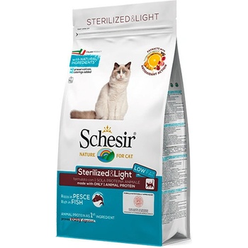 Schesir Cat Sterilized & Light morské ryby a ryža 1,5 kg
