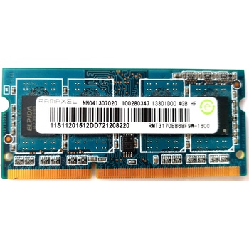 RAMAXEL 4GB DDR3 SODIMM 1600MHz RMT3170EB68F9W