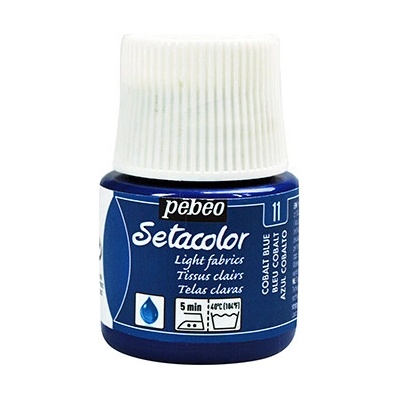 Farby na textil Pebeo Setacolor Light Fabrics 45 ml 11 Cobalt Blue