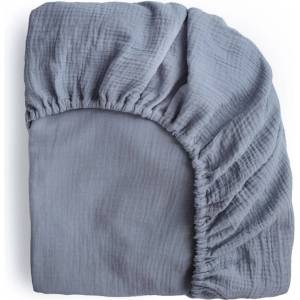 Mushie Муселинов чаршаф с ластик Mushie - Small, 40 x 100 cm, Tradewinds (004462) - baby