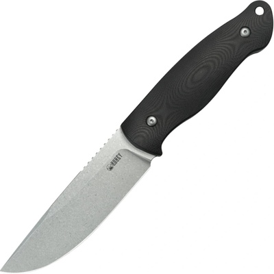 Kubey Eskoria Beadblast 14C28N Black G10,Kydex Sheath KU268A