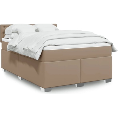 vidaXL 11461.3288431 Boxspring postel s matrací cappuccino umělá kůže
