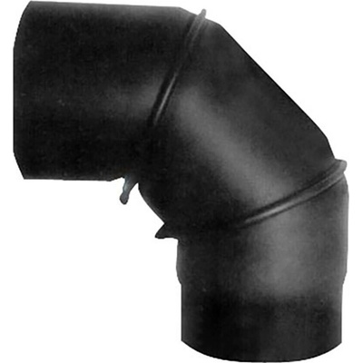 Dymové koleno otočné 130 mm/90°, t.1,5 mm, čierne MA654429