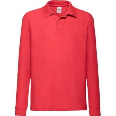 Fruit of the Loom Polokošile s dlouhým rukávem 63-201-0 Red