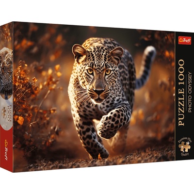 TREFL Premium Plus Photo Odyssey Divoký leopard 1000 dielov