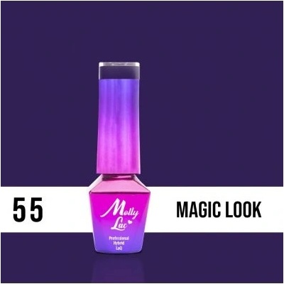 Molly Lac gél lak 55 Magic Look Fialová 5 ml