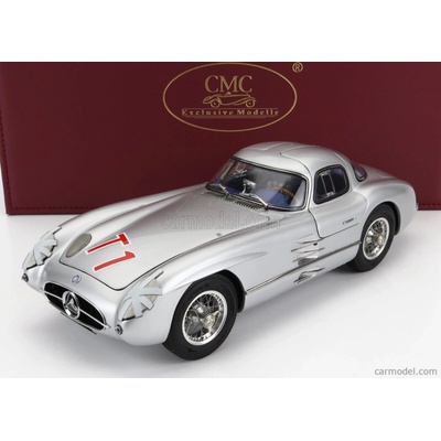 Cmc Mercedes benz 300 Slr Coupe N T1 Rac Tourist Trophy 1955 Silver 1:18