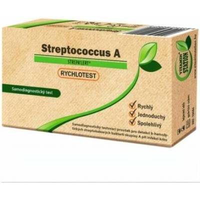 Vitamin Station Rýchlotest Streptococcus A samodiagnostický test z hrdla,1 set