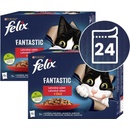 Felix Fantastic s kuřetem hovězím králíkem a jehněčím v želé 24 x 85 g