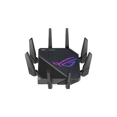 Gaming Wireless Router, ROG Rapture GT-AX11000 Pro, AX11000, Tri-Band, Quad-Core 2.0GHz CPU, 256MB/1GB Flash/RAM, 10G port, AiProtection Pro, Adaptive QoS, VPN Fusion, IPTV, OFDMA, MU-MIMO, Beamfo (90IG0720-MU2A00)