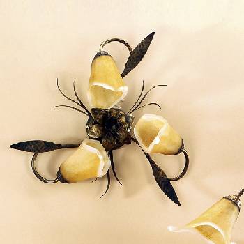 Image 1 of Onli - Плафон ALGA 3xE14/6W/230V бронзов (OL0314)