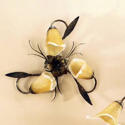 Onli - Плафон ALGA 3xE14/6W/230V бронзов (OL0314)