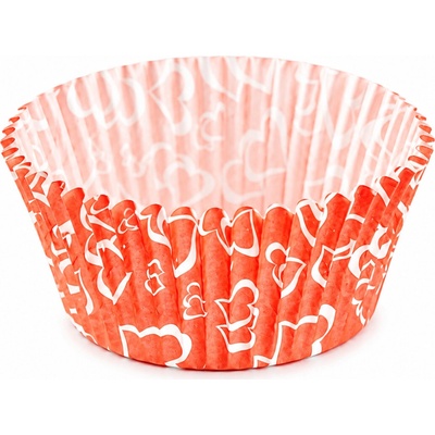 Cake star papírové košíčky na muffiny a cupcakes barevné 50x30 mm 100ks-vzor 17