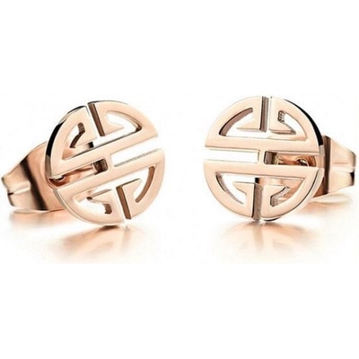 Troli bronzové náušnice z ocele v tvare ornamentu SW-ES083