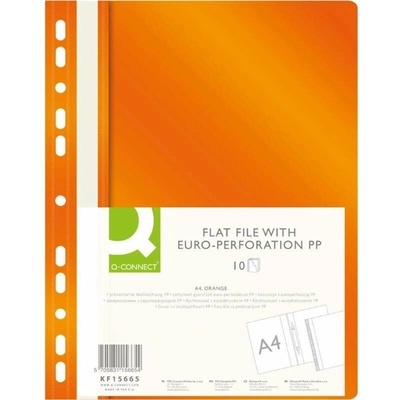 Q-CONNECT A4 s euroderovaním oranžový 10 ks