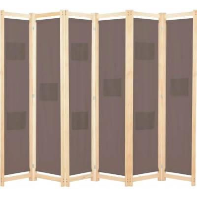 vidaXL Paraván hnědý 240 x 170 cm