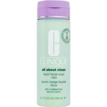 Image 1 of Clinique All About Clean Liquid Facial Soap Mild 200 ml почистващ течен сапун за лице за жени