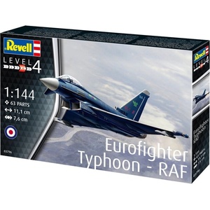 Revell Сглобяем модел, Revell, Eurofighter Typhoon RAF, 63 части (R03796)