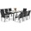 Garden Point Milan 8 Garden Point техноратан комплект черен (GAP1071-8)