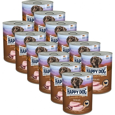 Happy Dog Truthahn Pur Texas krůtí 12 x 800 g
