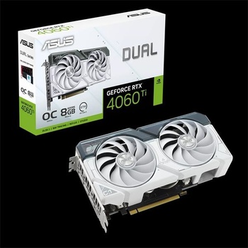 Asus Dual GeForce RTX 4060 Ti WHITE 8GB GDDR6