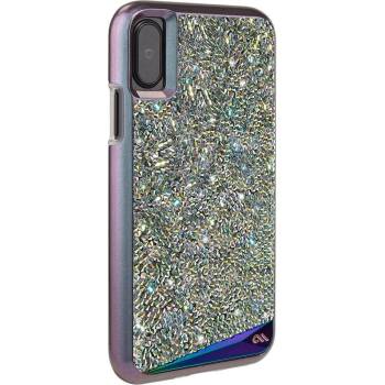 Case-Mate Brilliance Case - кейс с висока защита и кристали за iPhone XS, iPhone X (лилав)