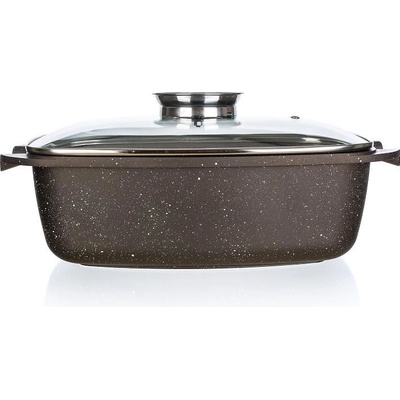 Banquet Pekáč s nepřilnavým povrchem Premium Dark Brown 39,5 x 22 x 11 cm s poklicí s aroma knobem – Zbozi.Blesk.cz